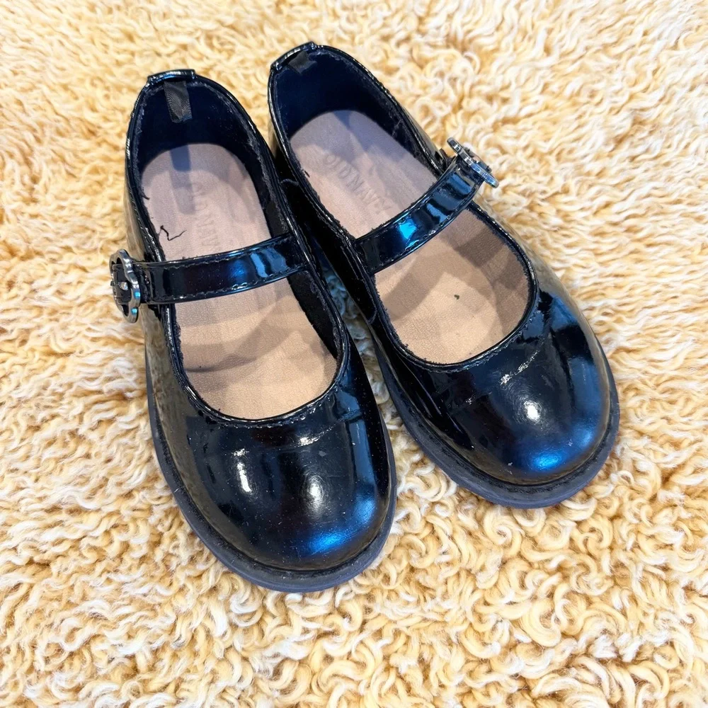 Old Navy Toddler Girls Chunky Mary-Jane Shoes‎ Black Size 8 Wedding Guest Formal